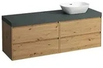 LAUFEN Lani Waschtischplatte mit Unterschrank 1570mm, mit Ausschnitt rechts -
