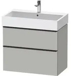 Duravit D-Neo Waschtischunterbau wandh&auml;ngend mit M&ouml;belgriff Diamantschwarz -