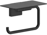 Hansgrohe Papierrollenhalter AddStoris S mit Ablage - schwarz matt