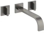 Dornbracht MEM Waschtisch-Wandbatterie mit Einzelrosetten - brushed dark platinum