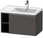 Duravit D-Neo Waschtischunterbau wandh&auml;ngend mit M&ouml;belgriff Edelstahl...