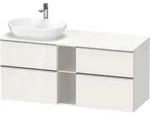 Duravit D-Neo Konsolenwaschtischunterbau mit M&ouml;belgriff Edelstahl geb&uuml;rstet -...