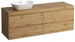 LAUFEN Lani Waschtischplatte mit Unterschrank 1570mm, mit Ausschnitt links -