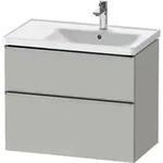 Duravit D-Neo Waschtischunterbau wandh&auml;ngend mit M&ouml;belgriff Edelstahl...