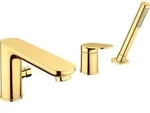 Duravit Wave 3-Loch Wannenarmatur - Gold