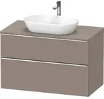 Duravit D-Neo Konsolenwaschtischunterbau mit M&ouml;belgriff chrom - Basalt Matt...