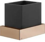 Gessi Rettangolo Wand-Glashalter Becher schwarz - Kupfer PVD