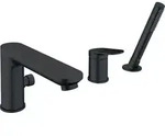 Duravit Wave 3-Loch Wannenarmatur - schwarz matt