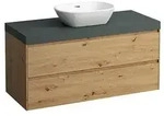 LAUFEN Lani Waschtischplatte mit Unterschrank 1185mm, mit Ausschnitt mittig -
