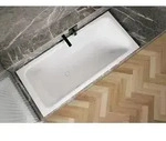 Bette Select Rechteck-Badewanne mit seitlichem &Uuml;berlauf hinten - Wei&szlig;