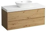 LAUFEN Lani Waschtischplatte mit Unterschrank 1185mm, mit Ausschnitt mittig -