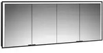 emco prime 3 Einbau-Lichtspiegelschrank 1800mm - schwarz/spiegel