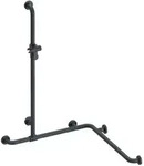 HEWI Serie 477/801 Duschhandlauf mit verschiebbarer Brausehalterstange -