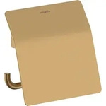 Hansgrohe Papierrollenhalter AddStoris S mit Deckel - brushed bronze