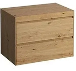 LAUFEN Lani Waschtischplatte mit Unterschrank 785mm, ohne Ausschnitt - wildeiche