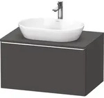 Duravit D-Neo Konsolenwaschtischunterbau mit M&ouml;belgriff chrom - Graphit Matt...