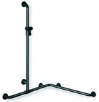 HEWI Serie 477/801 Duschhandlauf mit verschiebbarer Brausehalterstange -