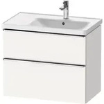 Duravit D-Neo Waschtischunterbau wandh&auml;ngend mit M&ouml;belgriff chrom - Wei&szlig; Matt