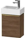 Duravit D-Neo Waschtischunterbau wandh&auml;ngend mit M&ouml;belgriff Gold poliert -...