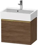 Duravit D-Neo Waschtischunterbau wandh&auml;ngend mit M&ouml;belgriff Gold poliert -...