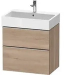 Duravit D-Neo Waschtischunterbau wandh&auml;ngend mit M&ouml;belgriff Edelstahl...