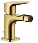 Axor Citterio E Einhebel-Bidetmischer mit Hebelgriff - polished gold optic