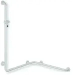 HEWI Serie 477/801 Duschhandlauf mit Brausehalter 1250/762mm - felsgrau