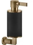Gessi Inciso Seifenspender Wandmodell, Glas dunkel - warm bronze geb&uuml;rstet PVD