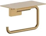 Hansgrohe Papierrollenhalter AddStoris S mit Ablage - brushed bronze