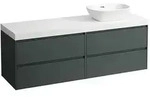 LAUFEN Lani Waschtischplatte mit Unterschrank 1570mm, mit Ausschnitt rechts -