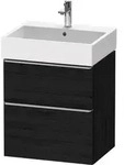 Duravit D-Neo Waschtischunterbau wandh&auml;ngend mit M&ouml;belgriff Edelstahl...