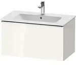Duravit D-Neo Waschtischunterbau wandh&auml;ngend mit M&ouml;belgriff chrom - Wei&szlig;...