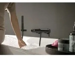 Hansgrohe Finoris Einhebel-Wannenmischer Aufputz - brushed black