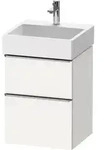 Duravit D-Neo Waschtischunterbau wandh&auml;ngend mit M&ouml;belgriff Edelstahl...