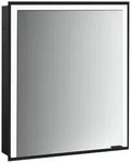 emco prime 3 Einbau-Lichtspiegelschrank 600mm - schwarz/spiegel