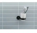 Duravit D-Code Glashalter Glas rechts, Schwarz Matt - schwarz matt