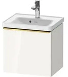 Duravit D-Neo Waschtischunterbau wandh&auml;ngend mit M&ouml;belgriff Gold poliert -...