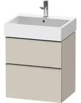 Duravit D-Neo Waschtischunterbau wandh&auml;ngend mit M&ouml;belgriff Edelstahl...