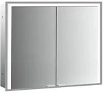 emco prime 3 Einbau-Lichtspiegelschrank 1200mm - Aluminium/wei&szlig;