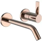 LAUFEN Kartell 2-Loch-Wand-Waschtischmischer - Rosegold