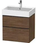 Duravit D-Neo Waschtischunterbau wandh&auml;ngend mit M&ouml;belgriff Diamantschwarz -