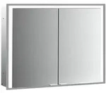 emco prime 3 Einbau-Lichtspiegelschrank 1300mm - Aluminium/wei&szlig;