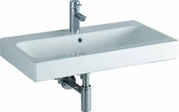 Geberit 124075000, Geberit iCon Waschtisch, 750 x 485mm, mit Hahnloch, mit &Uuml;berlauf