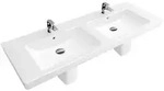 Villeroy & Boch Subway 2.0 Schrank-Doppelwaschtisch 7175D0 1300x470 Wei&szlig; Alpin -