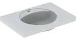 Geberit Preciosa Waschtisch 800 x 550mm mit Hahnloch, ohne &Uuml;berlauf - wei&szlig;