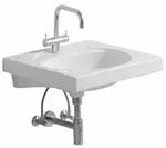 Geberit Preciosa Waschtisch 600 x 550mm mit Hahnloch, ohne &Uuml;berlauf - wei&szlig;