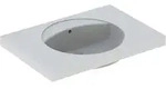 Geberit Preciosa Waschtisch 800 x 550mm ohne Hahnloch, mit &Uuml;berlauf - wei&szlig;