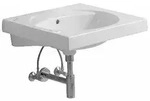 Geberit Preciosa Waschtisch 600 x 550mm ohne Hahnloch, mit &Uuml;berlauf - wei&szlig;