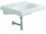 Geberit Preciosa Waschtisch 600 x 550mm ohne Hahnloch, ohne &Uuml;berlauf - wei&szlig;