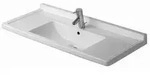 Duravit Starck 3 M&ouml;belwaschtisch 030410 1050mm mit 1 Hahnloch, mit &Uuml;berlauf - Wei&szlig;